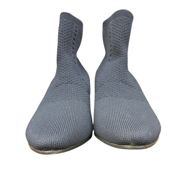 Eileen Fisher Black Stretch Knit Sock Booties Womens Size 9 - Picture 4 of 8